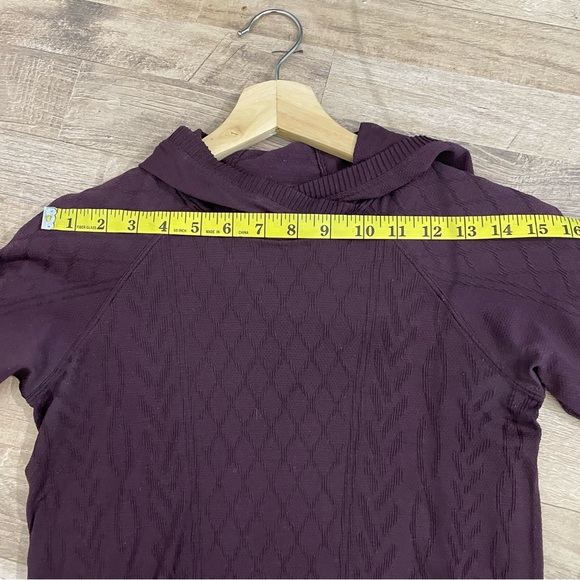 Lululemon | Purple Cable Knit Patterned Athletic Sweater - Picture 11 of 11